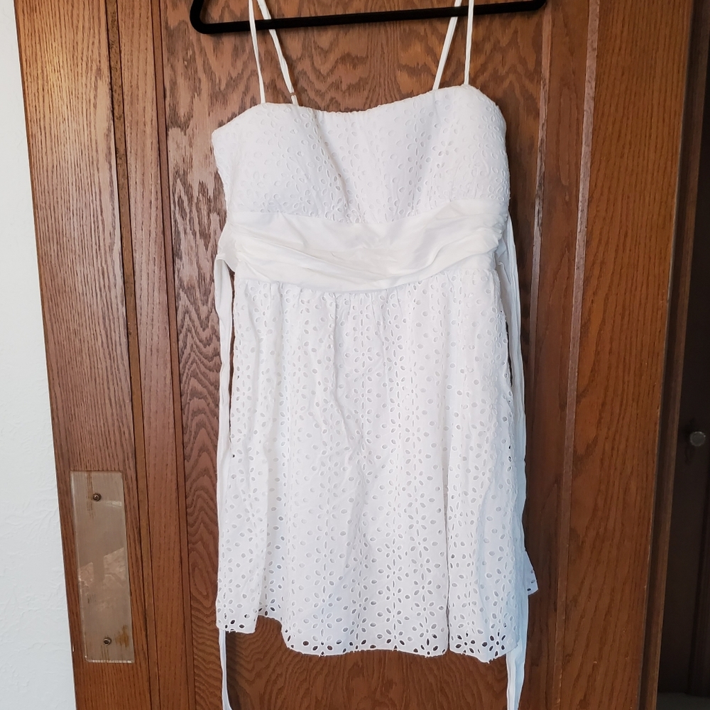 White Eyelet Dress